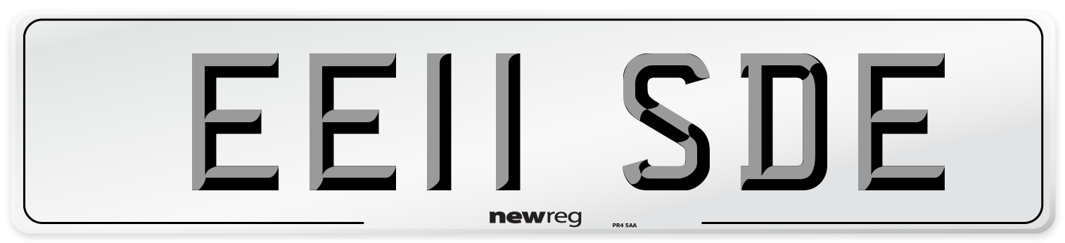 EE11 SDE Number Plate from New Reg